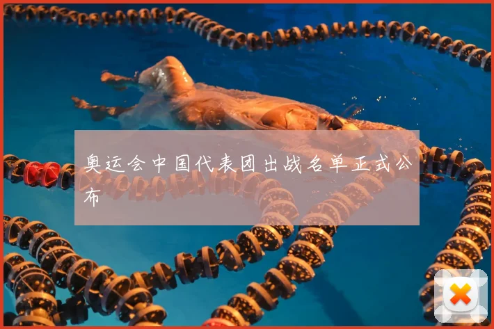 奥运会中国代表团出战名单正式公布